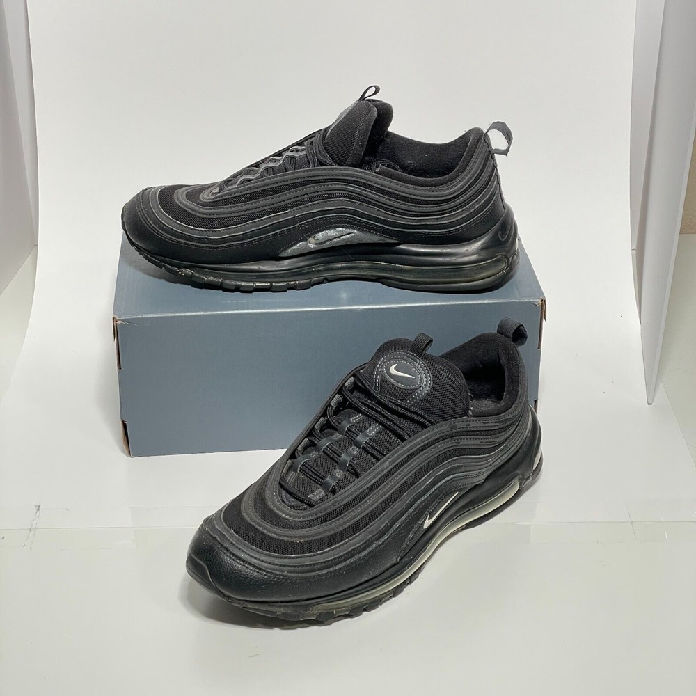 Nike Air Max 97 Triple Black White Anthracite Sneakers 921826-015 Mens Size 11 - Picture 2 of 12
